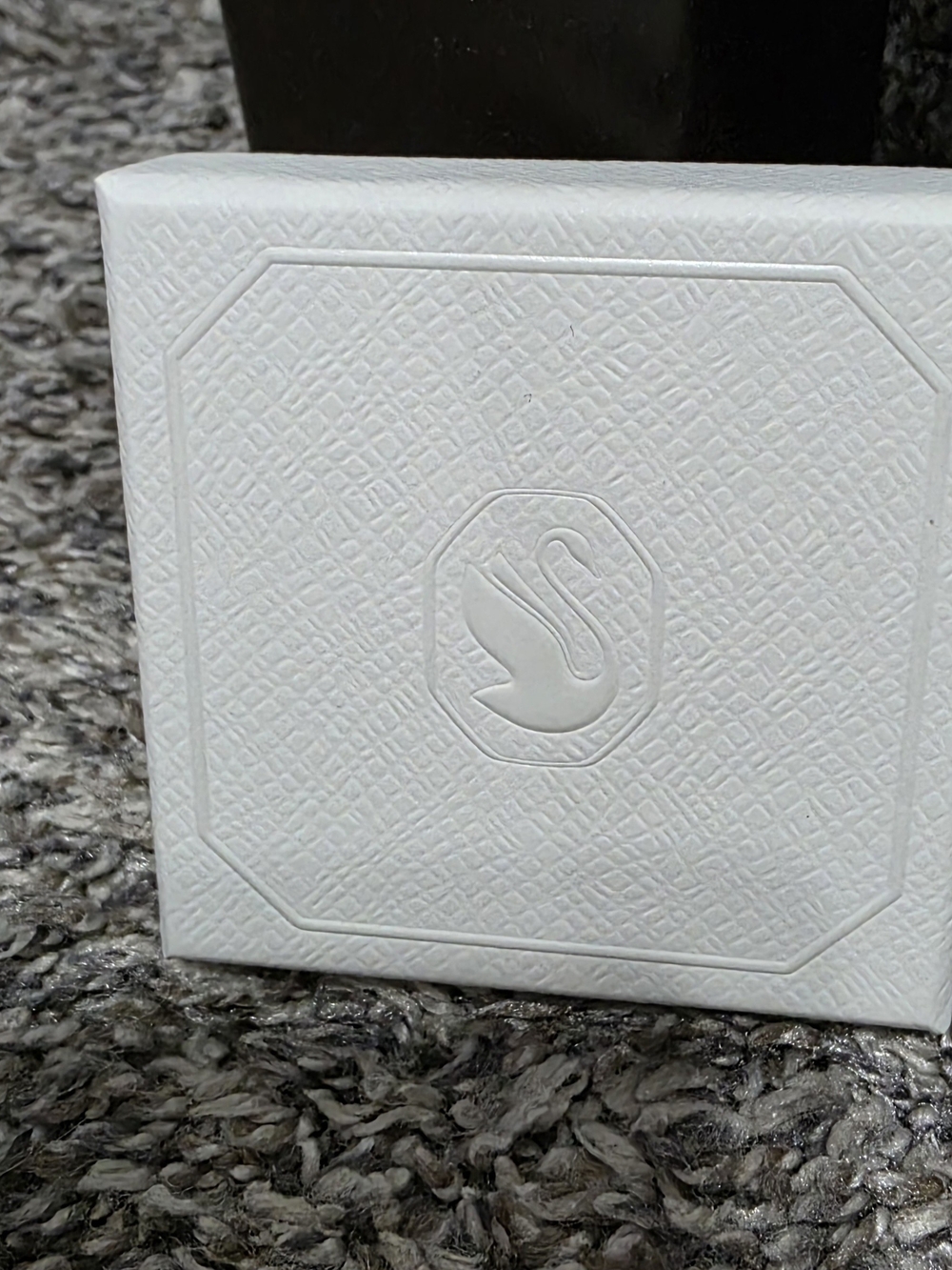 Swarovski NWT White Earring Jewelry Box